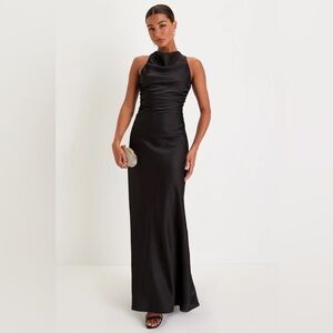 Lulus Effortlessly Sensational Dress Black